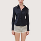 Slim Fit Button Up | Black