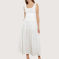 Smocked Midi Dress | White