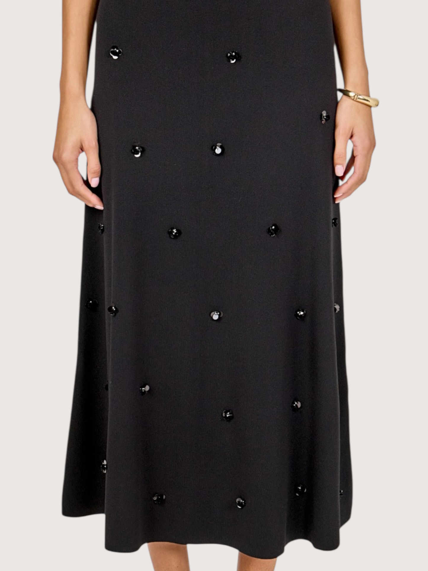 Sequin Knit Midi Dress