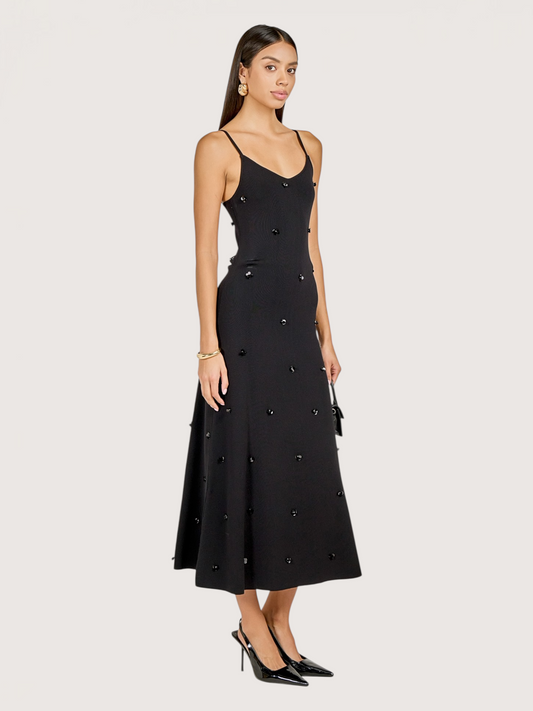 Sequin Knit Midi Dress
