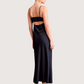 Ruffle Trim Maxi Dress