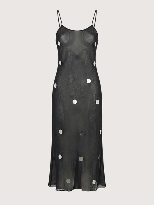Large Sequin Slip Dress