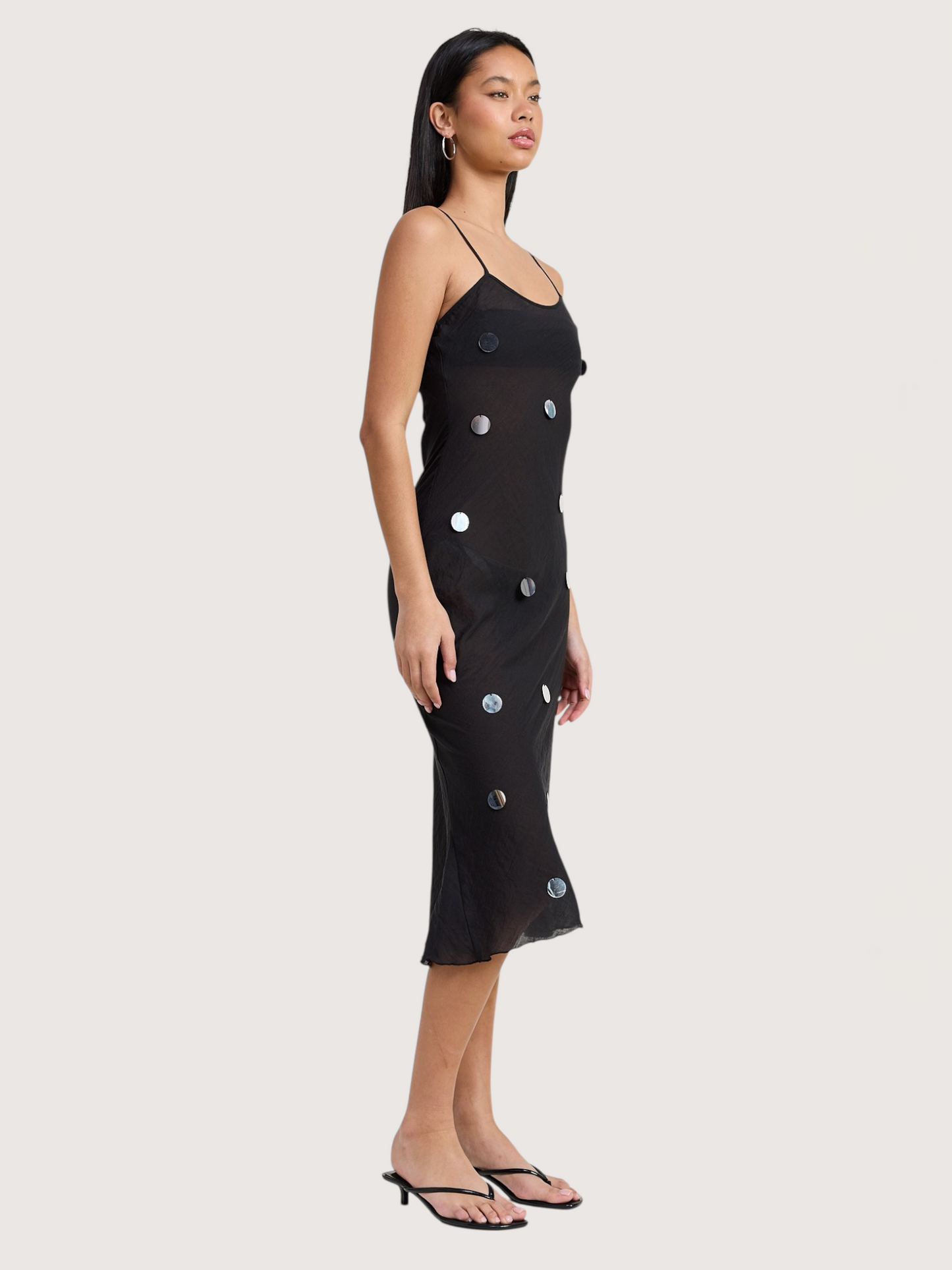 Large Sequin Slip Dress