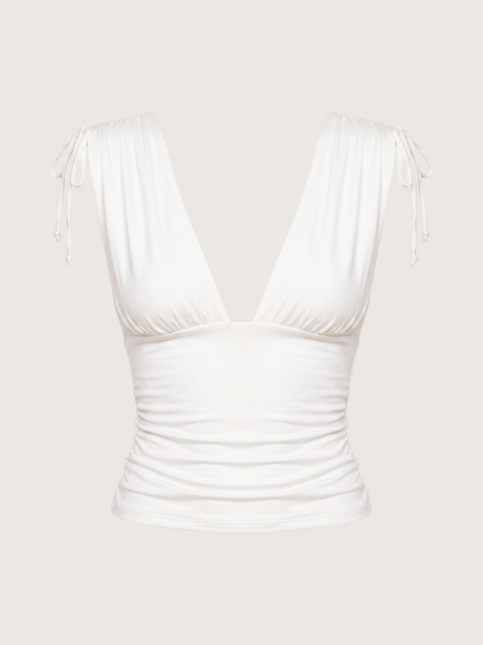 Low Neck Tie Top