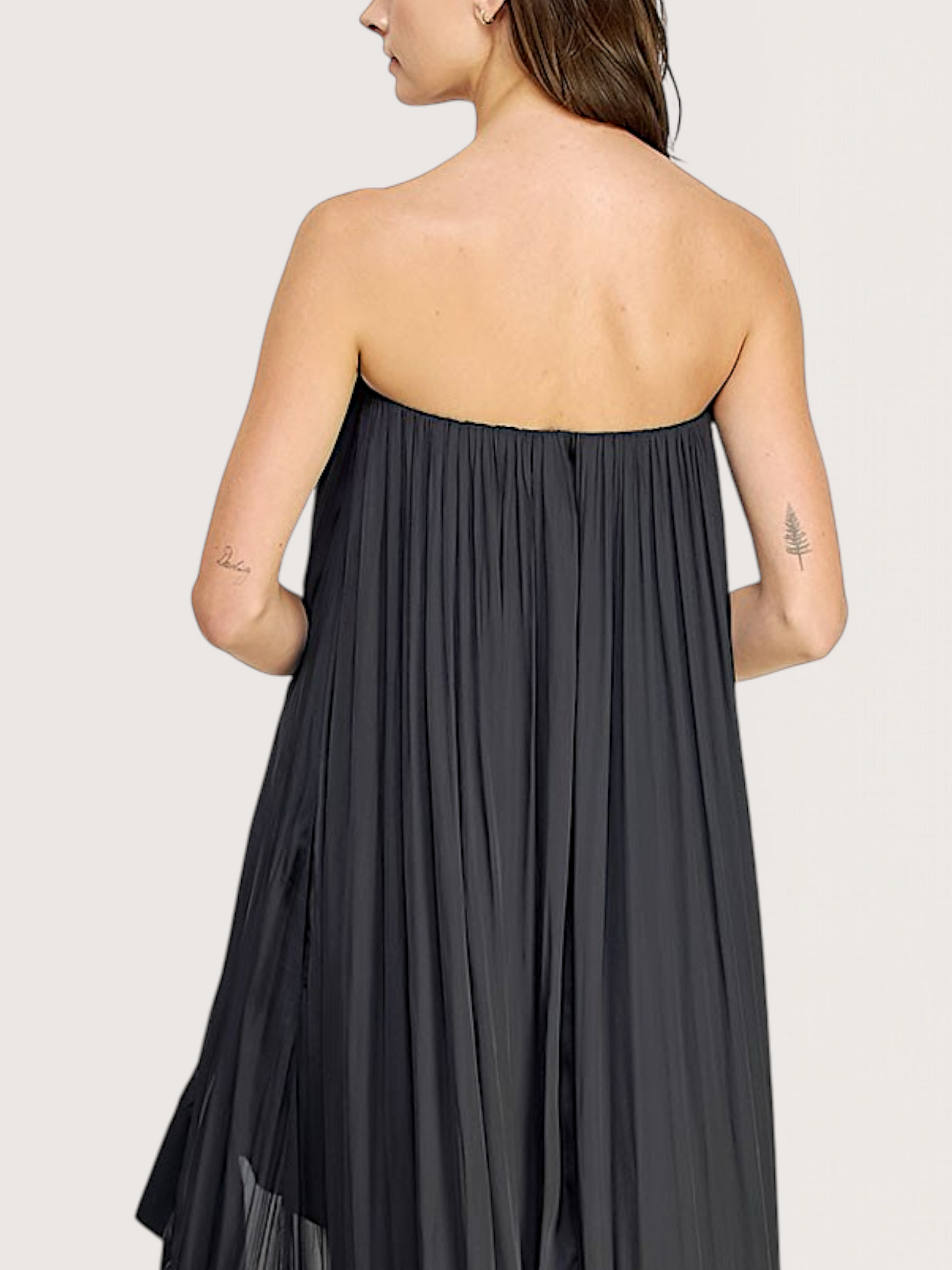 Ruffle Trim High Low Dress
