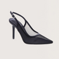 Pointed Toe Mesh Heel