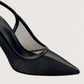 Pointed Toe Mesh Heel
