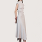 Crinkle Cap Sleeve Dress | Ecru