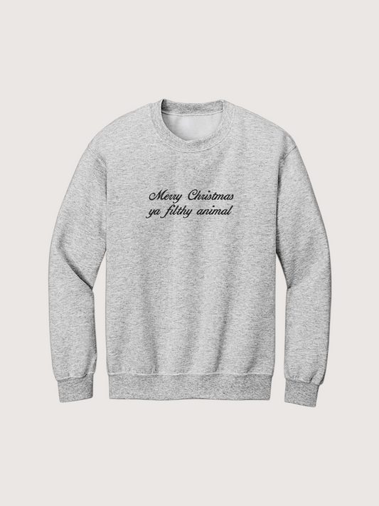 Embroidered Holiday Sweatshirt