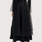Belted Organza Overlay