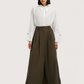 Wide Flare Maxi Skirt