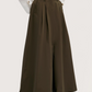 Wide Flare Maxi Skirt