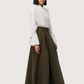 Wide Flare Maxi Skirt