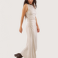 Asymmetrical Hem Boatneck Dress