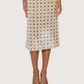 Sequin Dotted Pencil Skirt