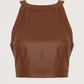 Leather Crop Top