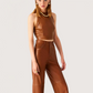 Leather Crop Top