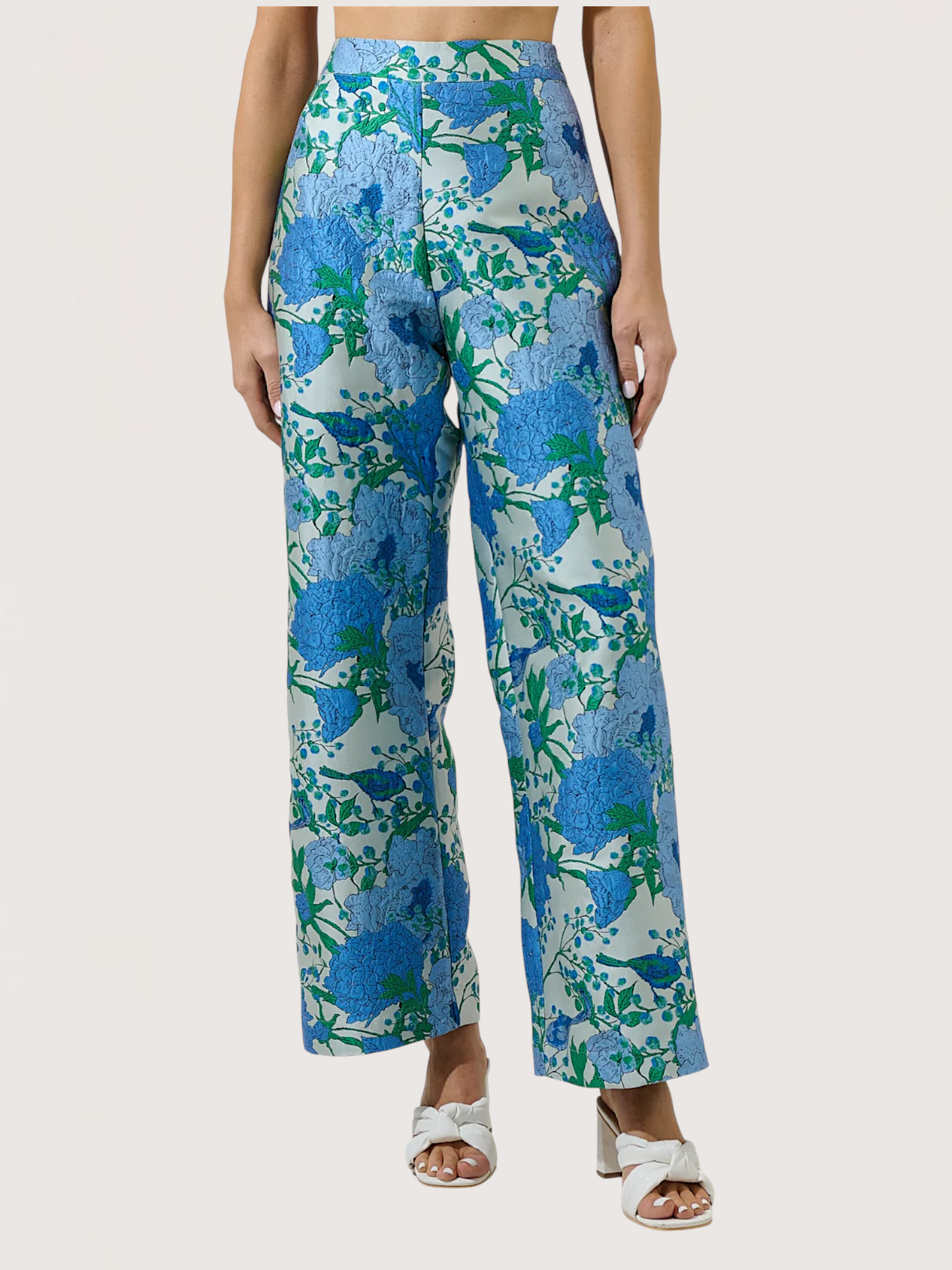 Floral Embroidered Trouser