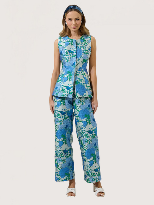 Floral Embroidered Trouser