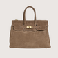 Elizabeth Suede Carry All | Taupe