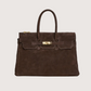 Elizabeth Suede Carry All | Brown