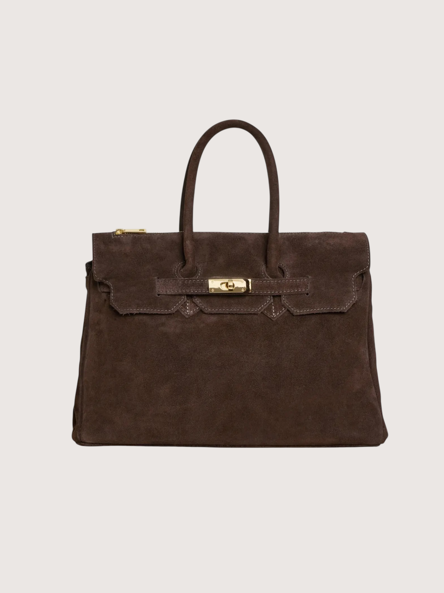 Elizabeth Suede Carry All | Brown