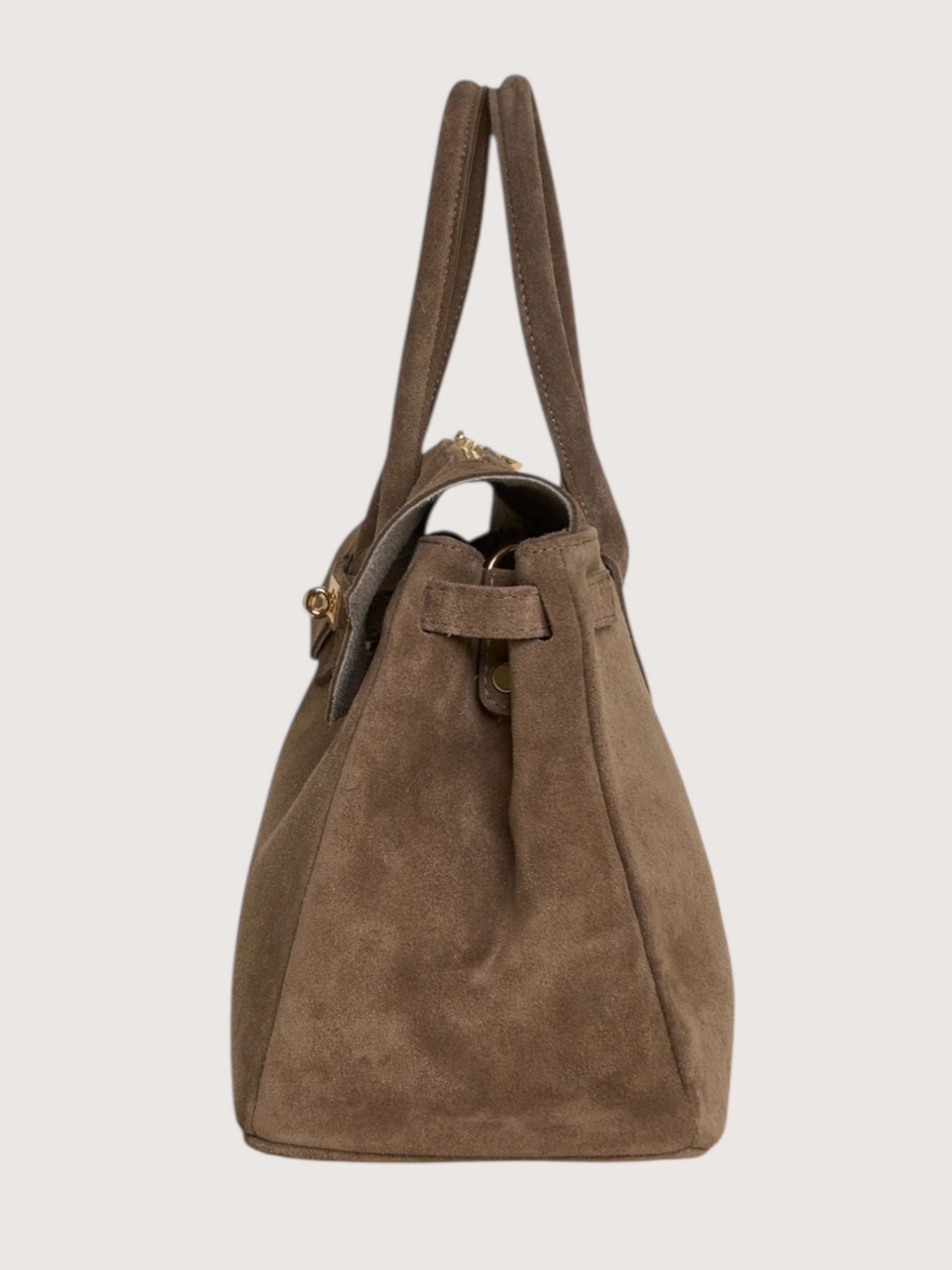 Elizabeth Suede Carry All | Taupe