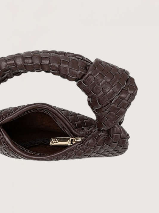 Mini Weaved Bag | Espresso