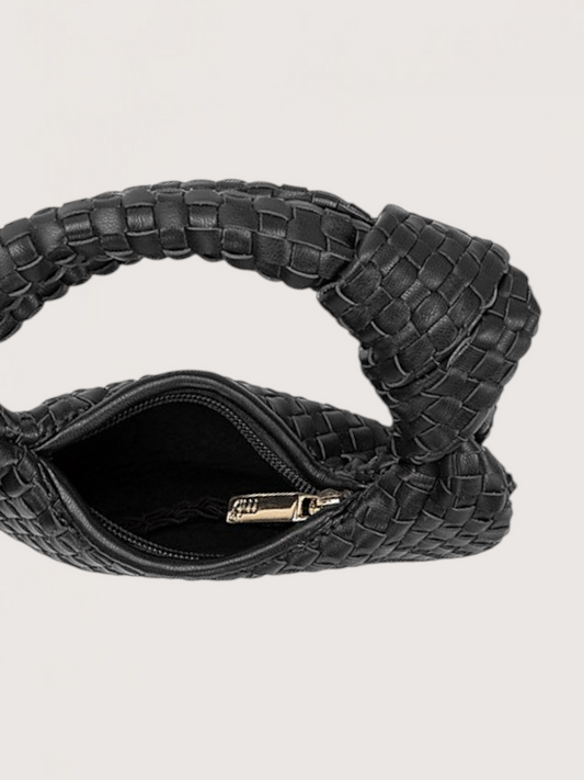 Mini Weaved Bag | Black