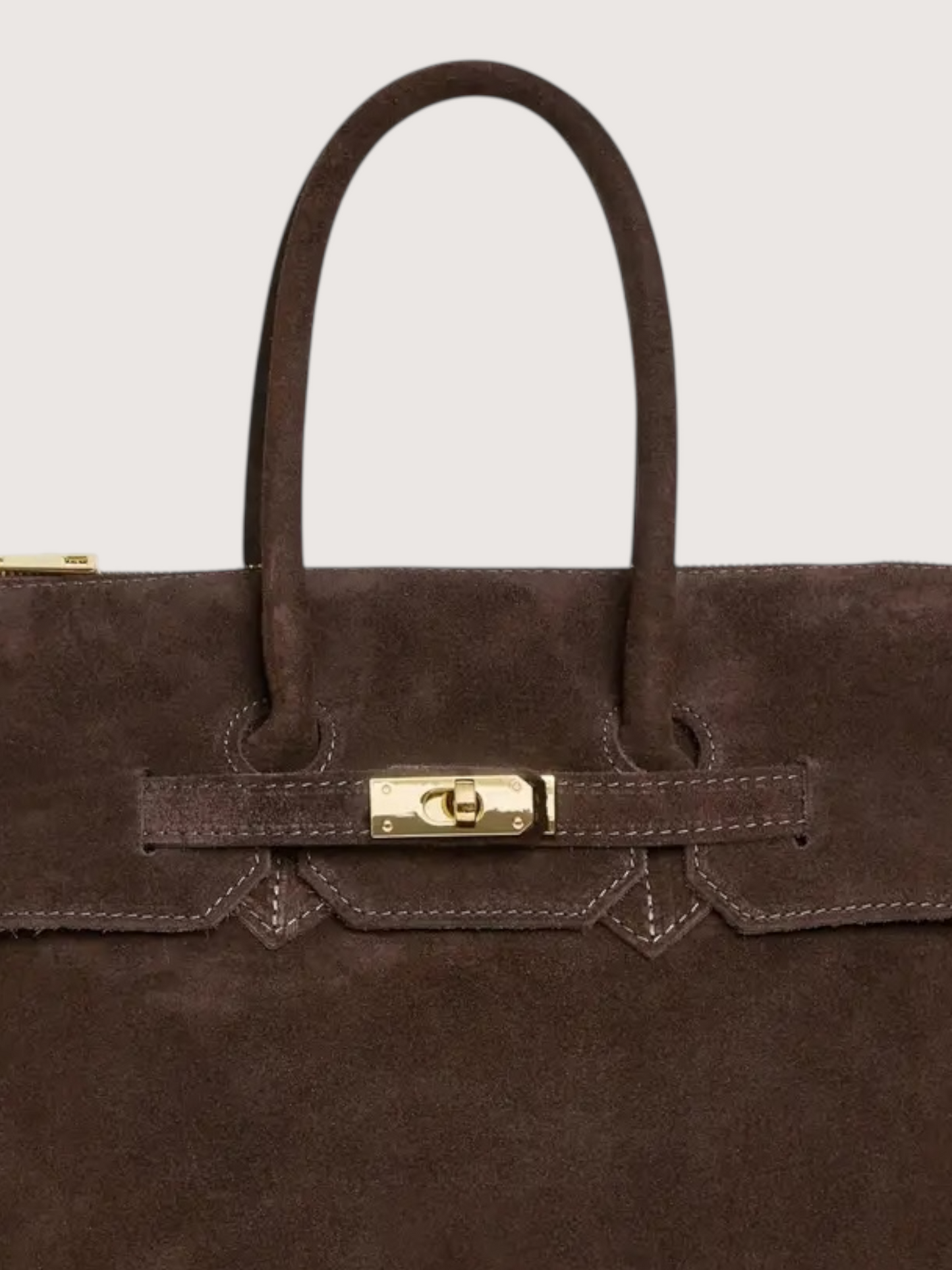 Elizabeth Suede Carry All | Brown