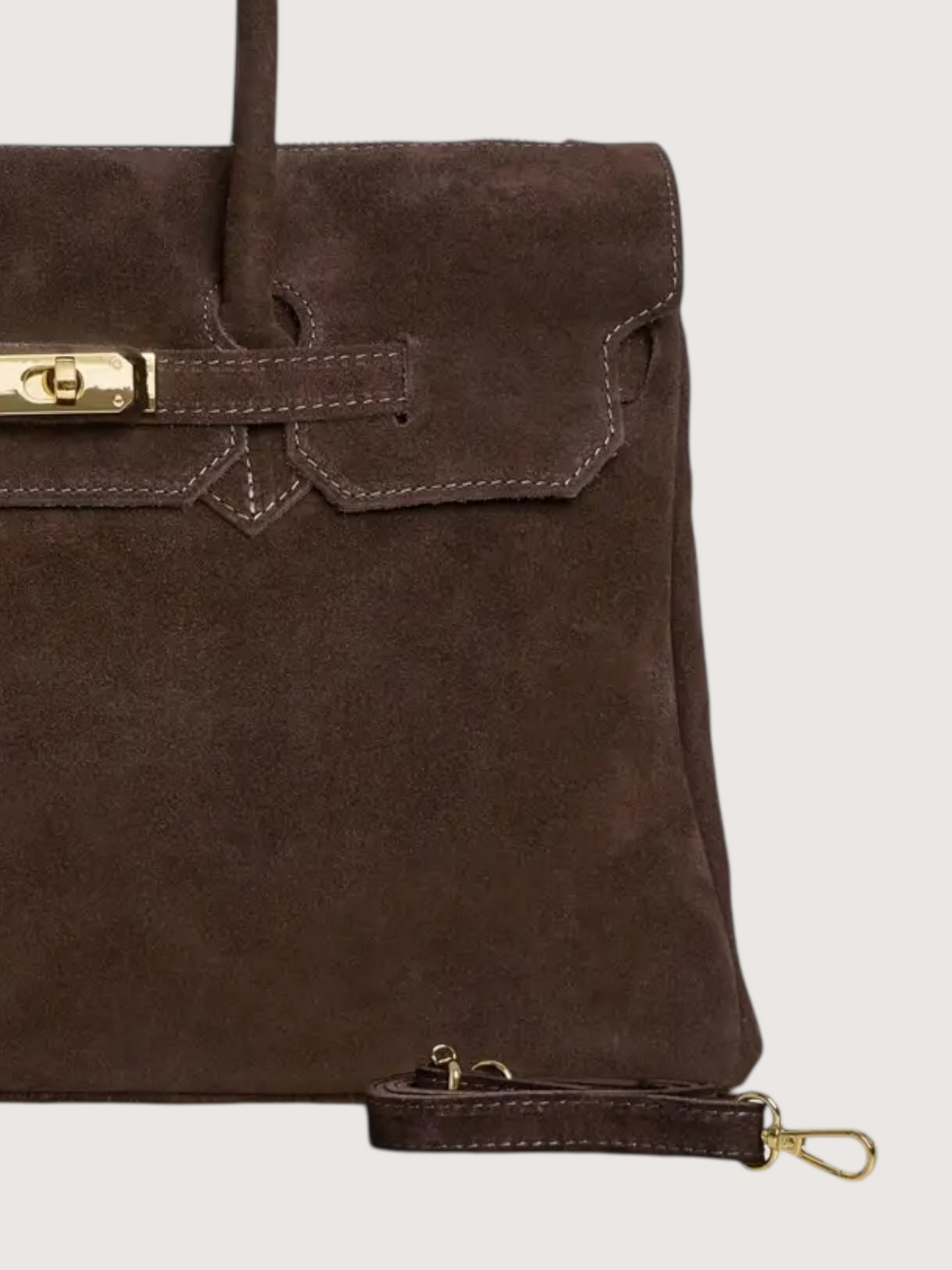 Elizabeth Suede Carry All | Brown