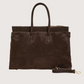 Elizabeth Suede Carry All | Brown