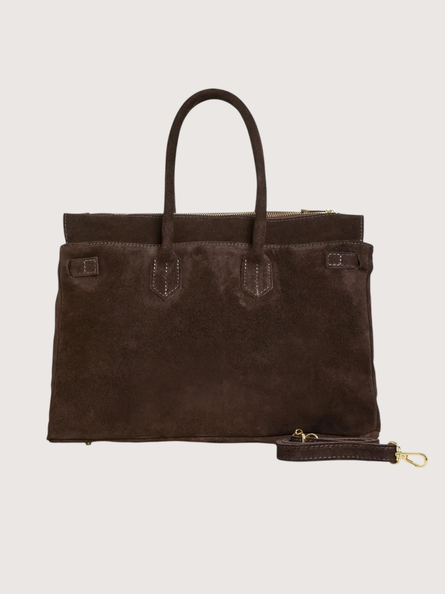 Elizabeth Suede Carry All | Brown