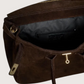 Elizabeth Suede Carry All | Brown