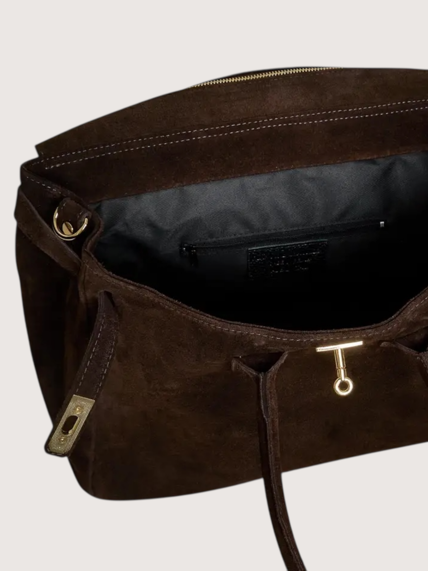 Elizabeth Suede Carry All | Brown