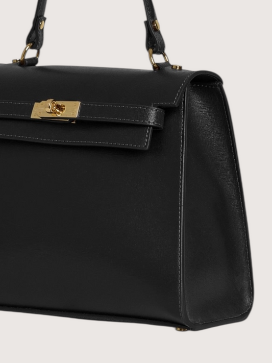 Saffiano Toggle Bag | Black
