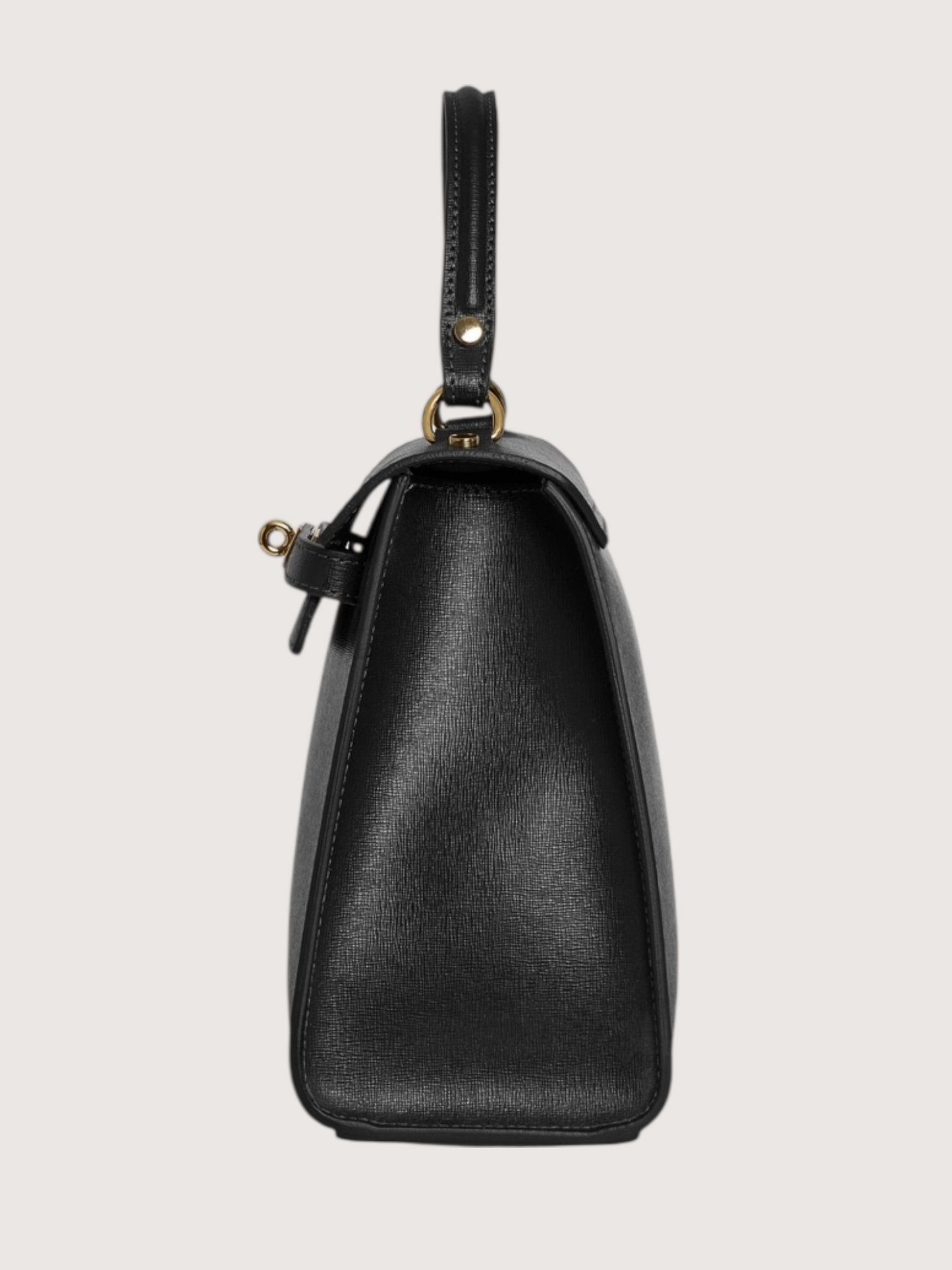 Saffiano Toggle Bag | Black