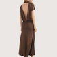 Draped Back Jersey Maxi