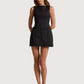 Boat Neck Bow Dress | Black