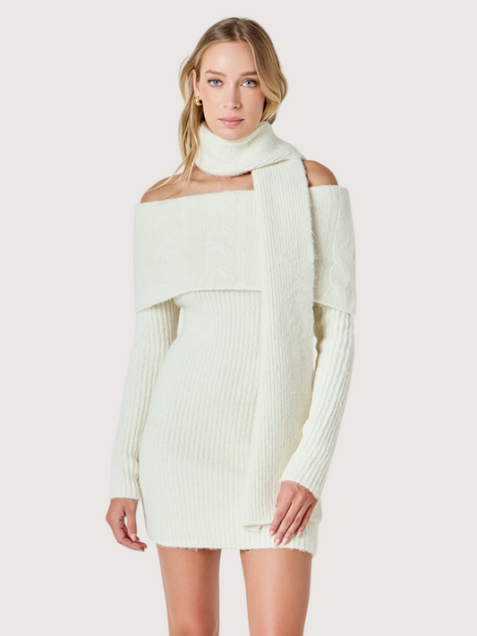 Fold Over Knit Dress