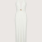 Plunging Neckline Halter Dress