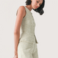 Linen Frayed Waistcoat