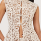 Crochet Mock Neck Top
