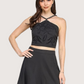 Beaded Eyelet Halter Top