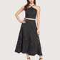 Eyelet Midi Skirt