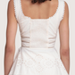 Embroidered Peplum Top