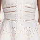 Embroidered Peplum Top