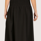 Smoked Waist Maxi Skirt | Black