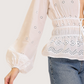Eyelet Peplum Blouse