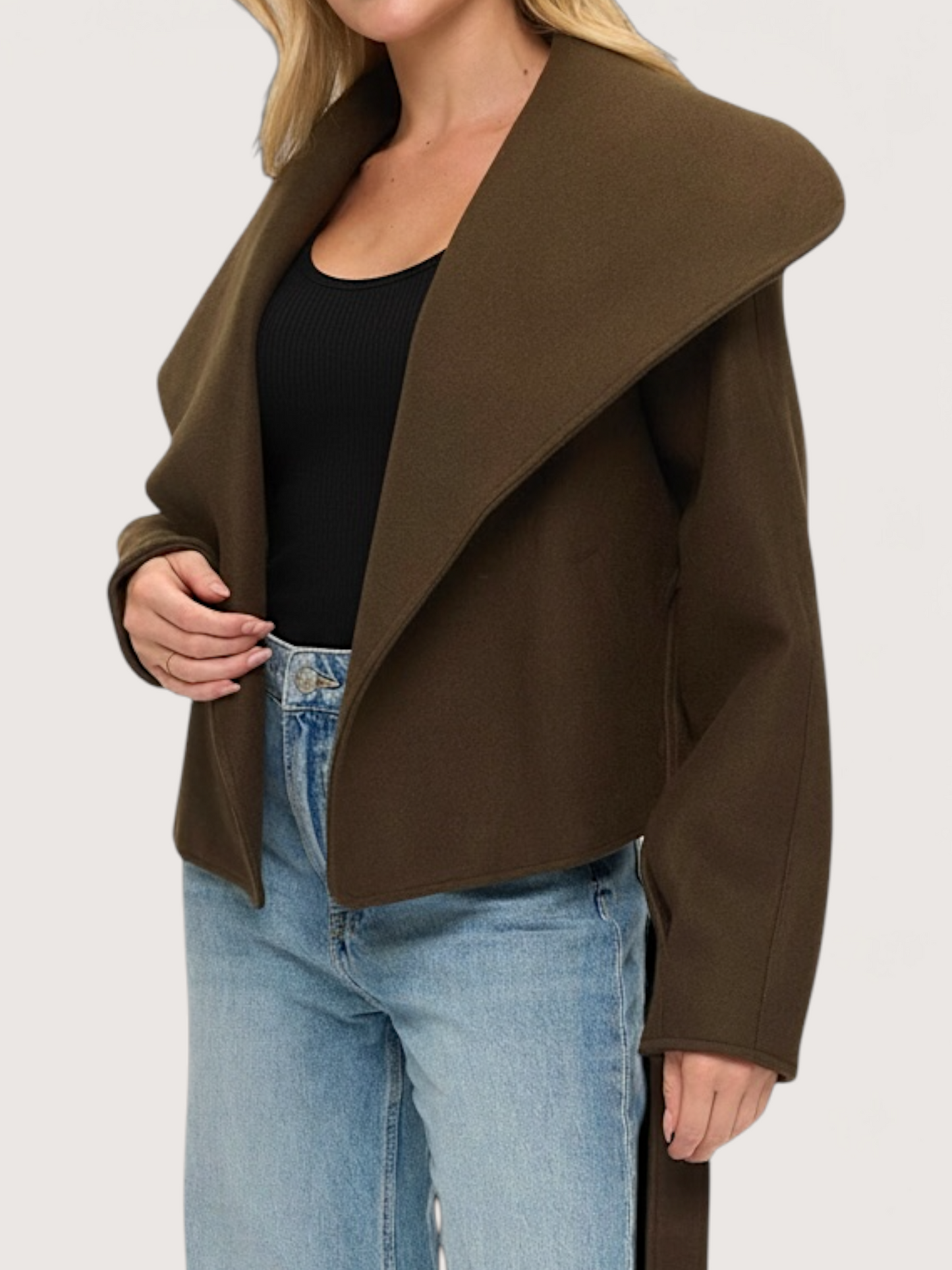 Studio Wrap Coat | Olive
